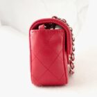 CHANEL シャネル ミニチェーンショルダー マトラッセ シルバー金具 14cm 2005年製