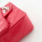 CHANEL シャネル ミニチェーンショルダー マトラッセ シルバー金具 14cm 2005年製