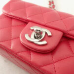 CHANEL シャネル ミニチェーンショルダー マトラッセ シルバー金具 14cm 2005年製