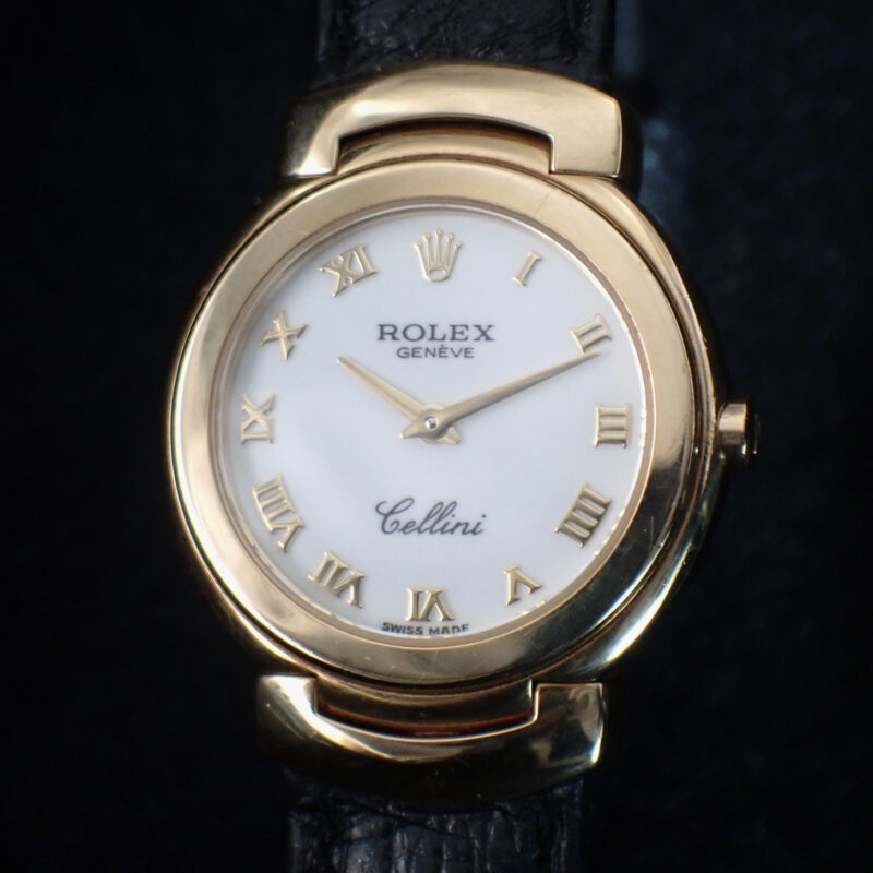 ROLEX Cellini ロレックス チェリーニ Ref. 6621 ホワイトローマン イエローゴールド ギャラ付き 1991年