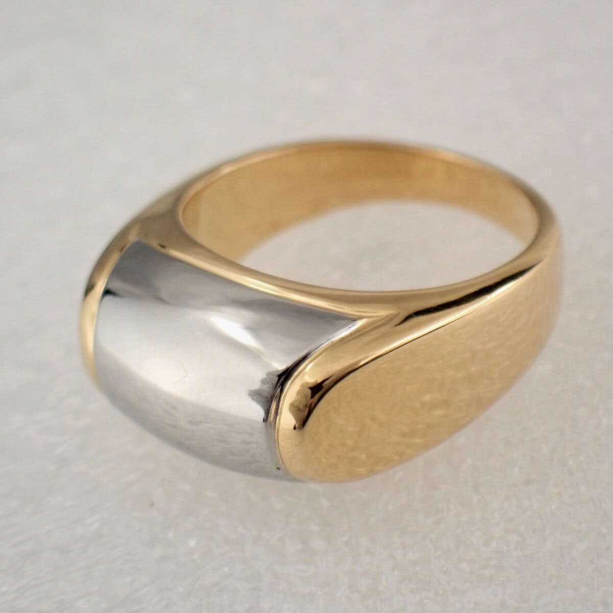 BVLGARI Tronchetto ブルガリ トロンケット リング K18YG／ステンレス 9号（50サイズ）メーカーメンテナンス済み