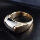 BVLGARI Tronchetto ブルガリ トロンケット リング K18YG／ステンレス 9号（50サイズ）メーカーメンテナンス済み