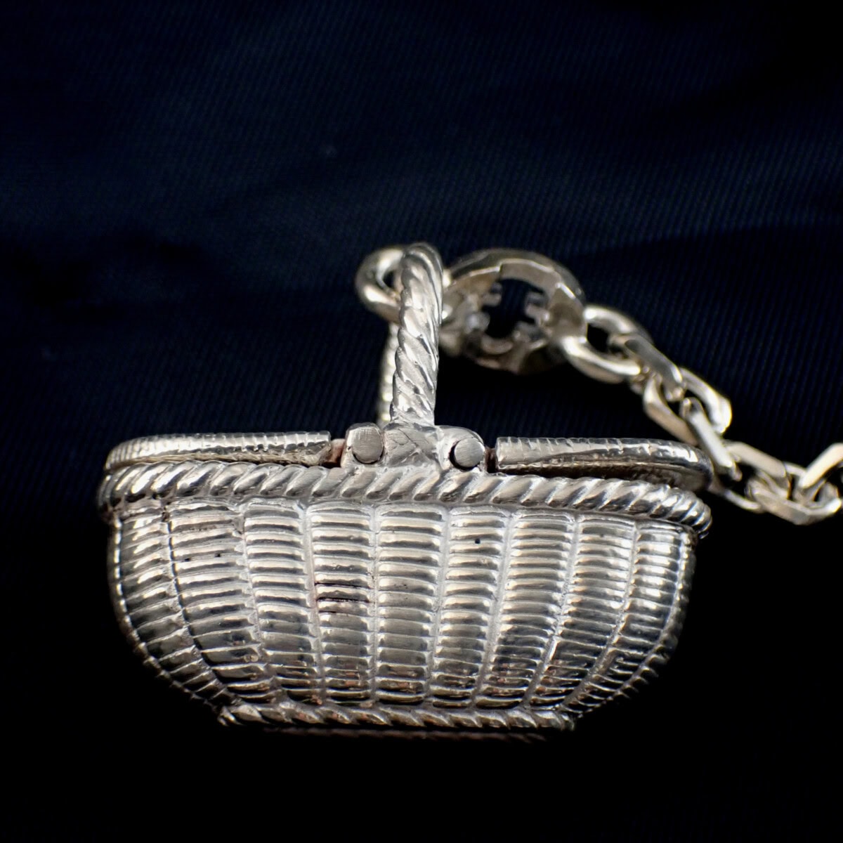 Hermes Basket-Shaped Silver Charm エルメス バスケット チャーム – SV925