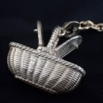 Hermes Basket-Shaped Silver Charm エルメス バスケット チャーム – SV925
