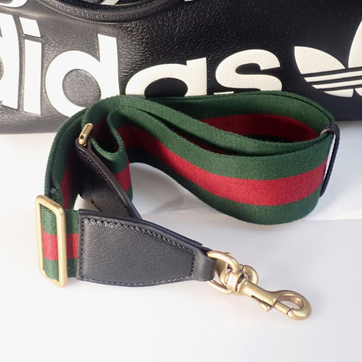 GUCCI × adidas Large Boston グッチ × アディダス コラボ ラージ ボストンバッグ 2way 702422