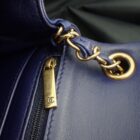 CHANEL Matelasse V-Stitch シャネル マトラッセ Vステッチ ネイビー ラムスキン ミニ フラップバッグ 16cm