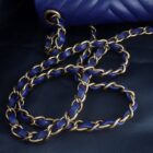 CHANEL Matelasse V-Stitch シャネル マトラッセ Vステッチ ネイビー ラムスキン ミニ フラップバッグ 16cm