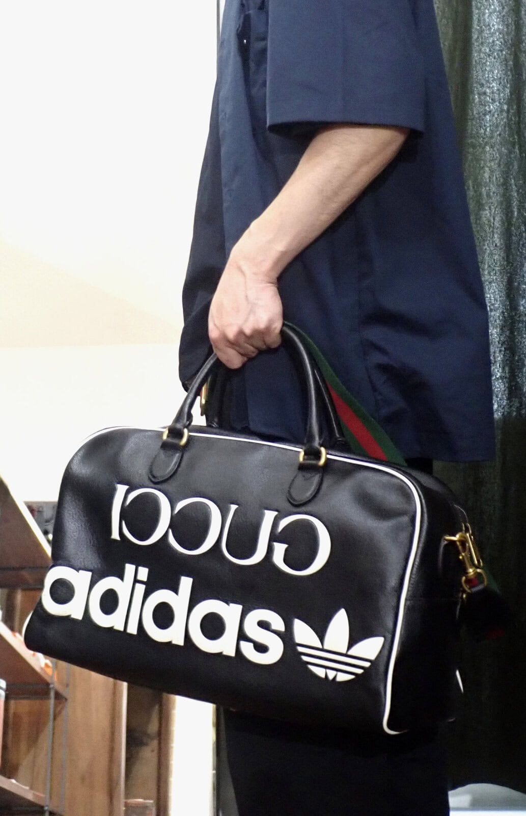 GUCCI × adidas Large Boston グッチ × アディダス コラボ ラージ ボストンバッグ 2way 702422