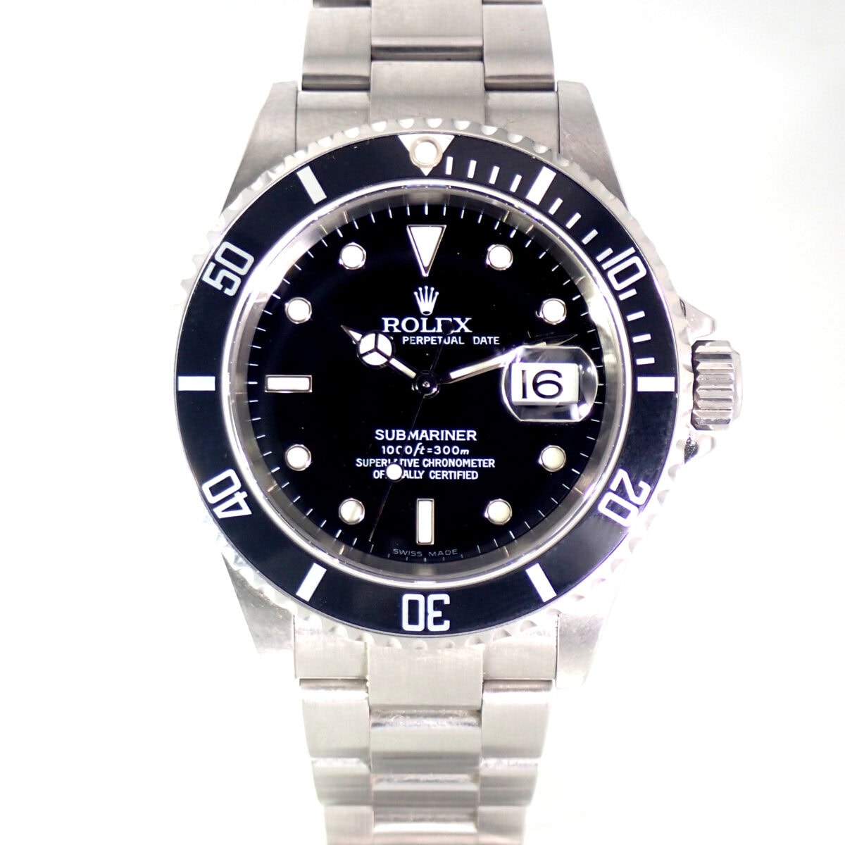 ROLEX ロレックス サブマリーナ 16610 F番 2003年 ノンポリッシュ ギャランティー付き