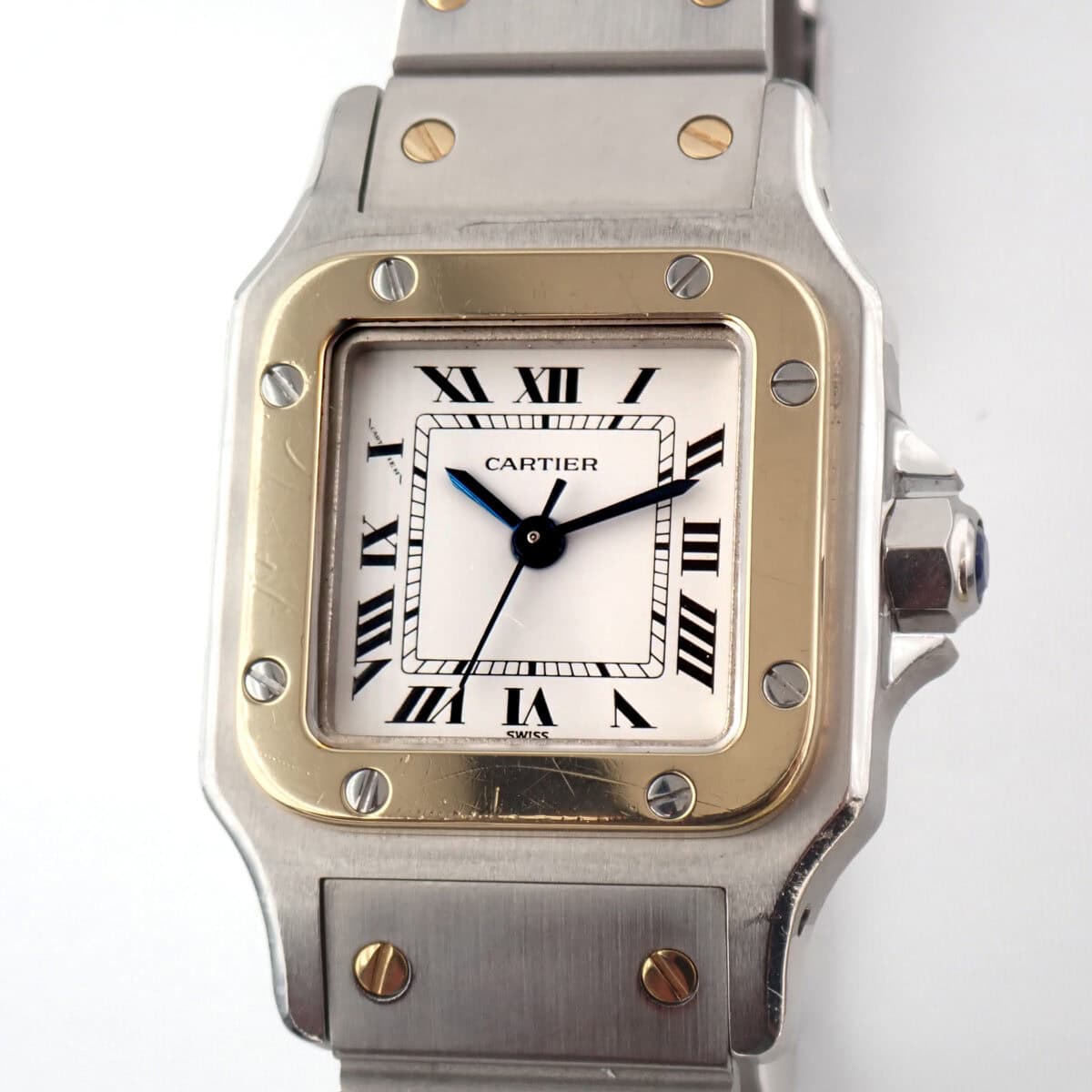 Cartier Santos Galbee カルティエ サントスガルベSM ホワイトローマンダイヤル オートマティック Ref.1170902