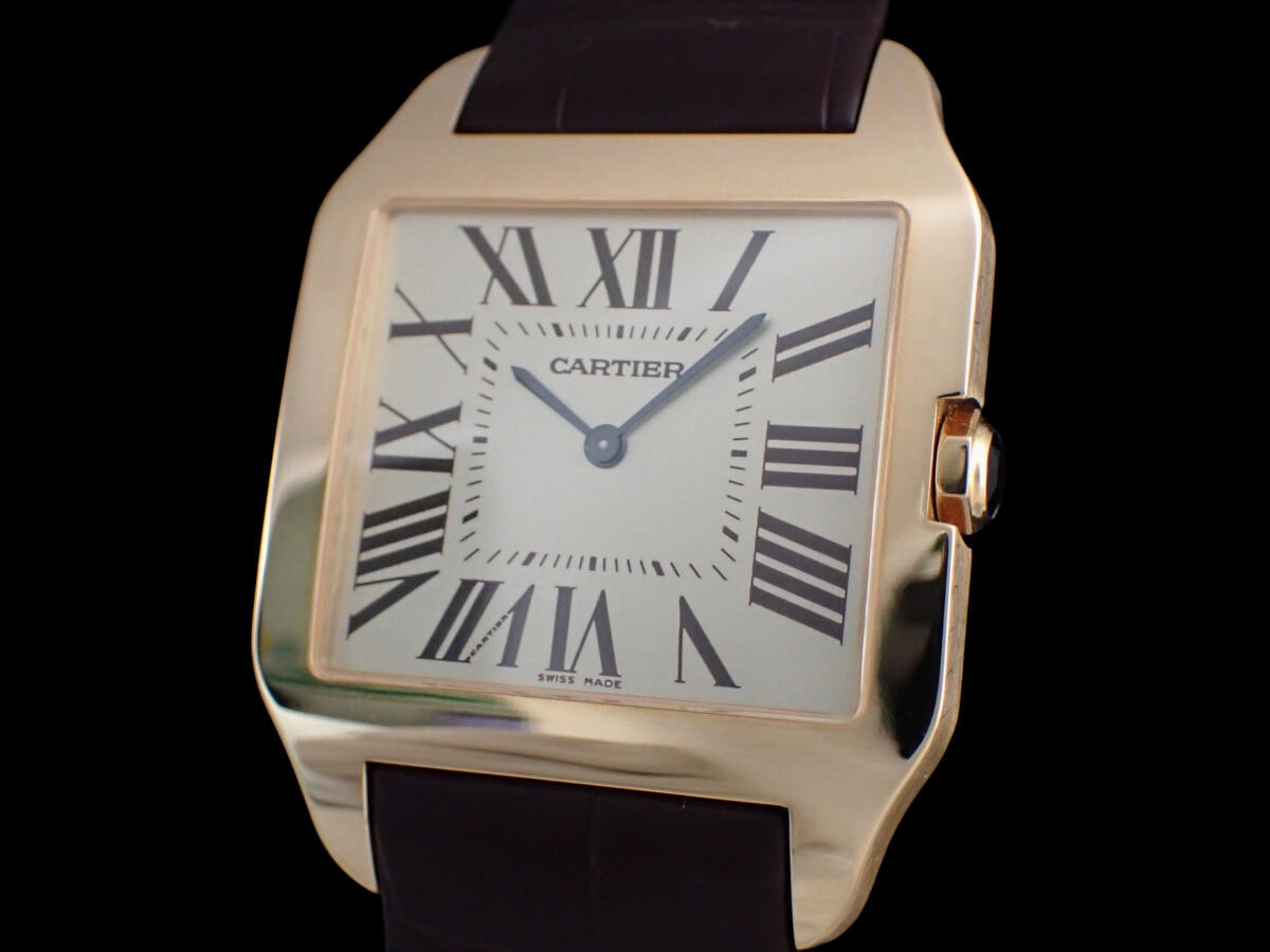 002 Cartier カルティエ サントス・デュモン LM K18YG W2006851 2025年3月メーカー修理済み