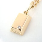 CARTIER カルティエインゴットネックレス 1/80OZ 1ポイントダイヤ イエローゴールド