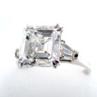 HARRY WINSTON エメラルドカット ダイヤ リング 3.08ct F-VS1 サイド0.43ct 2ピース GIA付き