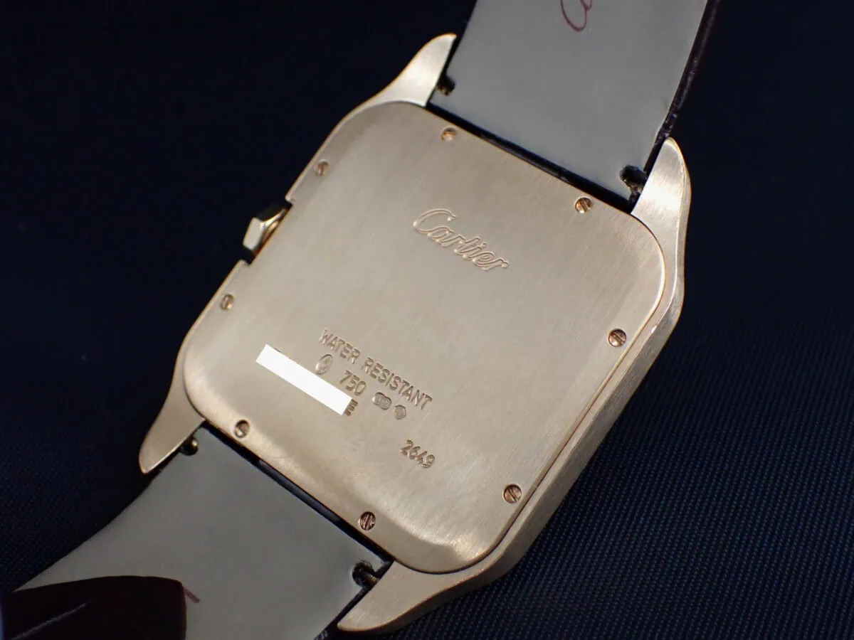 003 Cartier カルティエ サントス・デュモン LM K18YG W2006851 2025年3月メーカー修理済み