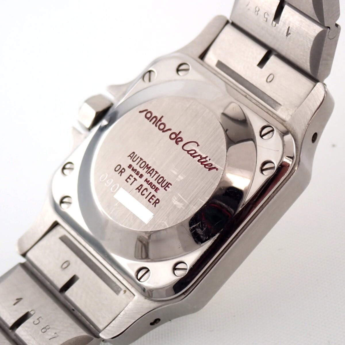 Cartier Santos Galbee カルティエ サントスガルベSM ホワイトローマンダイヤル オートマティック Ref.1170902