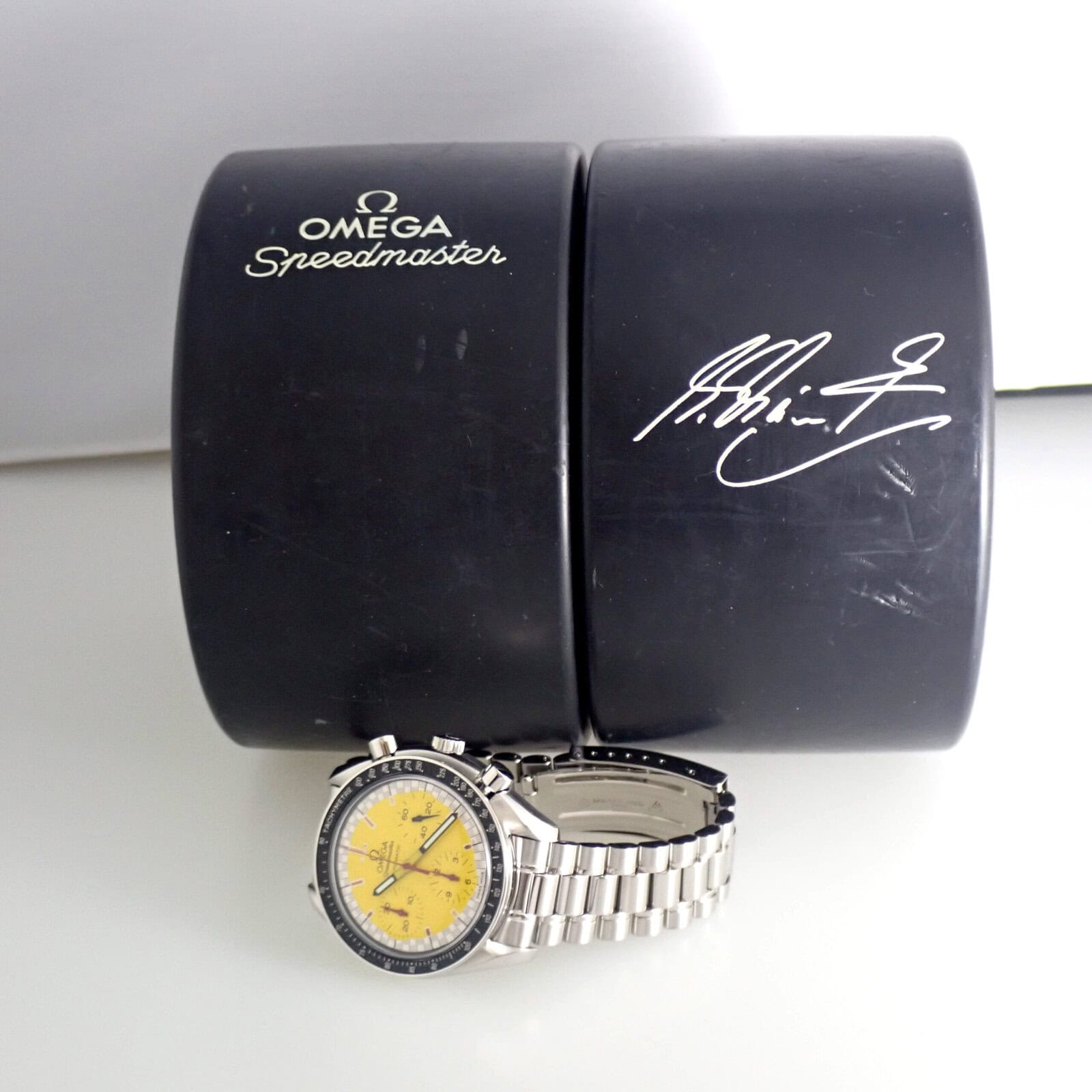 OMEGA オメガ スピードマスター シューマッハ レーシング イエロー