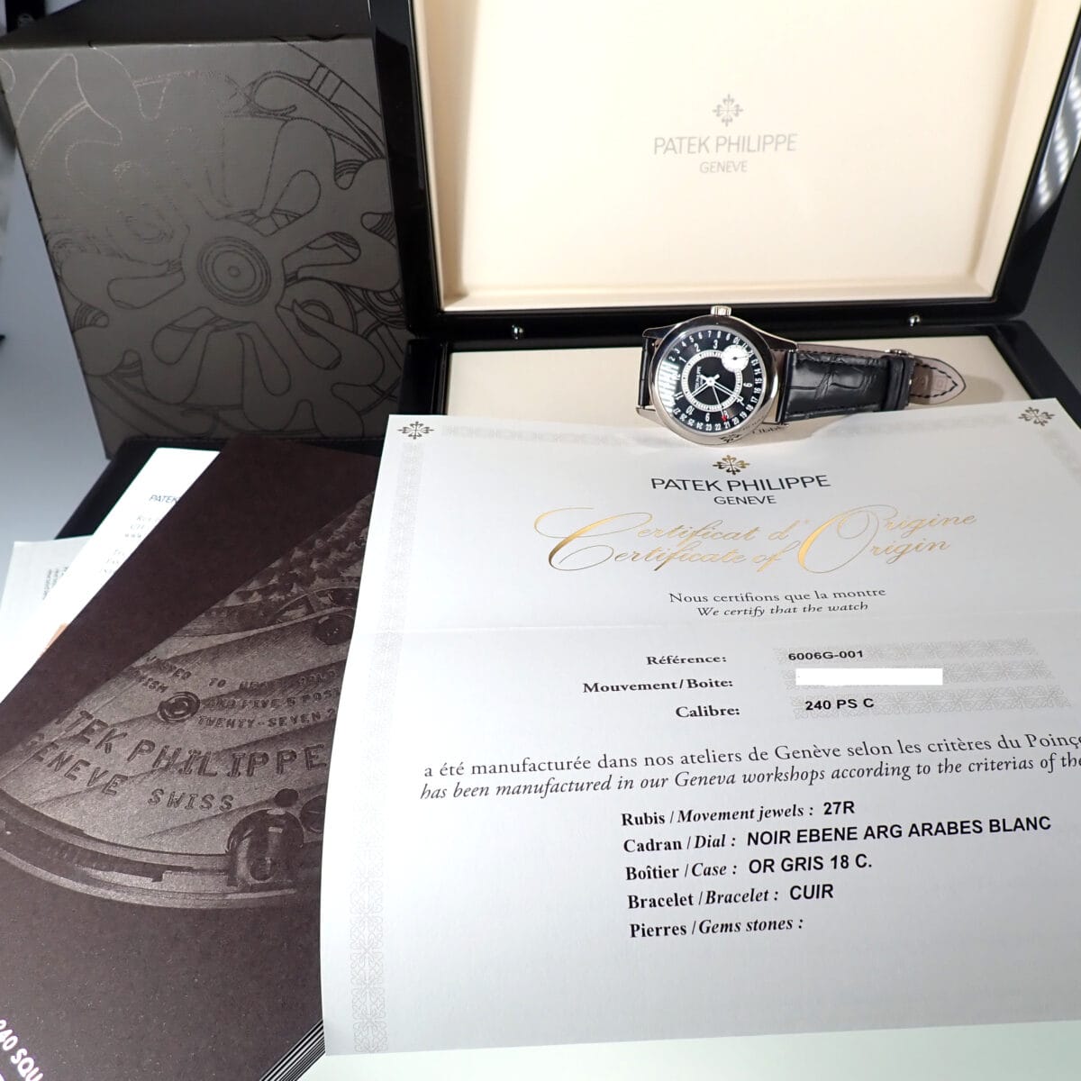 PATEK PHILIPPE Calatrava パテック フィリップ カラトラバ 6006G-001 BOX、ギャランティー付き