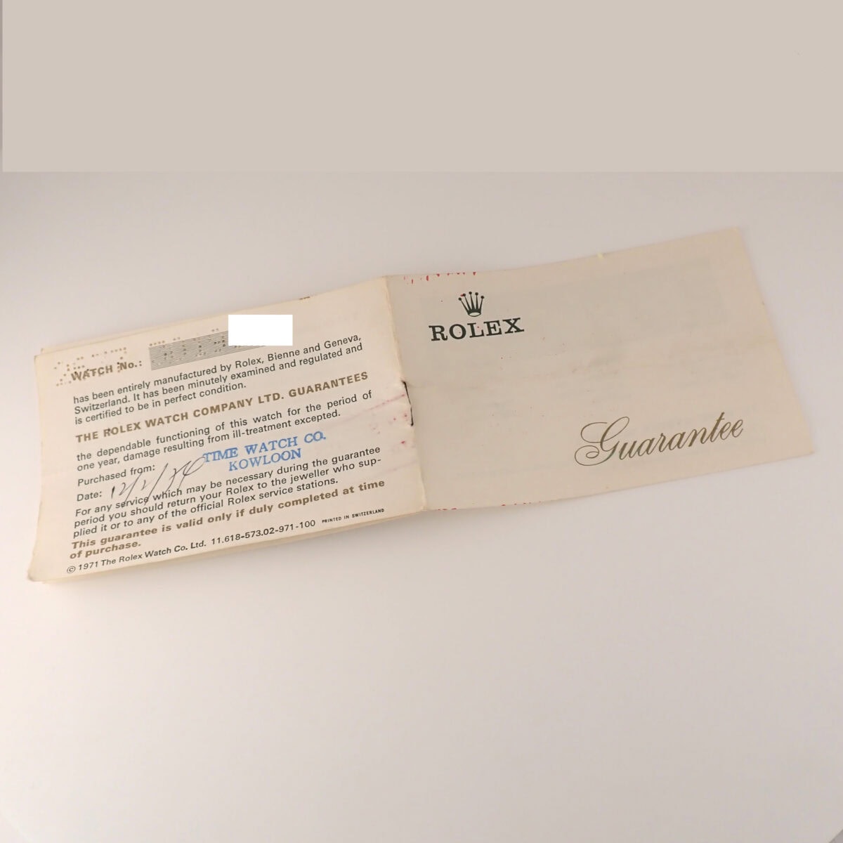 Rolex ロレックス 2637 プレシジョン K18 Cal.1400 カットガラス 手巻き レディース ノンポリッシュ ギャラ付き 1970年製