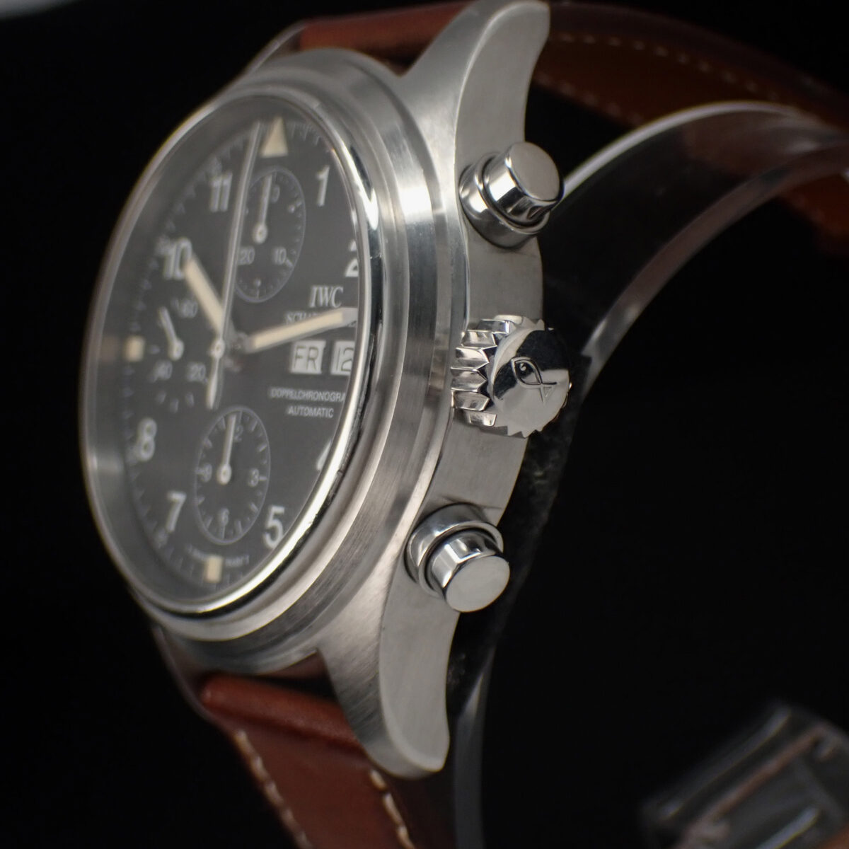 IWC Doppelchronograph ドッペルクロノグラフ 3713-003 トリチウム夜光