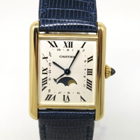 CARTIER tank タンクルイ ムーンフェイズ イエローゴールド