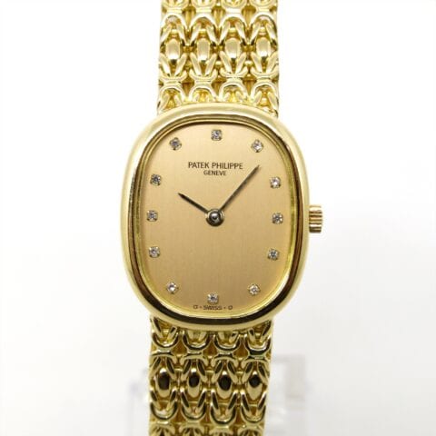 IMG_6039 PATEK PHILIPPE パテックフィリップ エリプス 12Pダイヤ レディース 4764/001