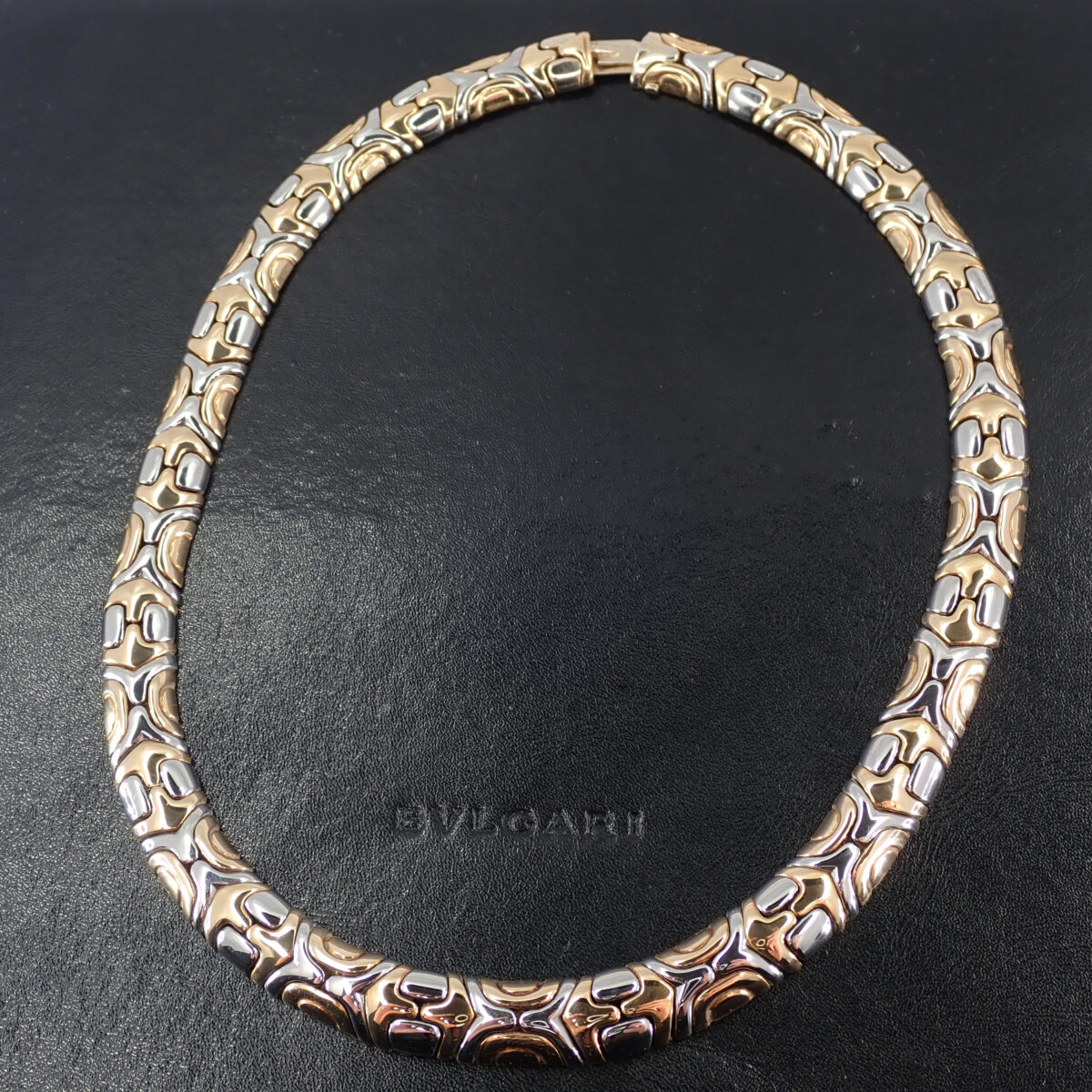 BVLGARI ブルガリ アルベアーレ イエローゴールド/ステンレススチール ネックレス