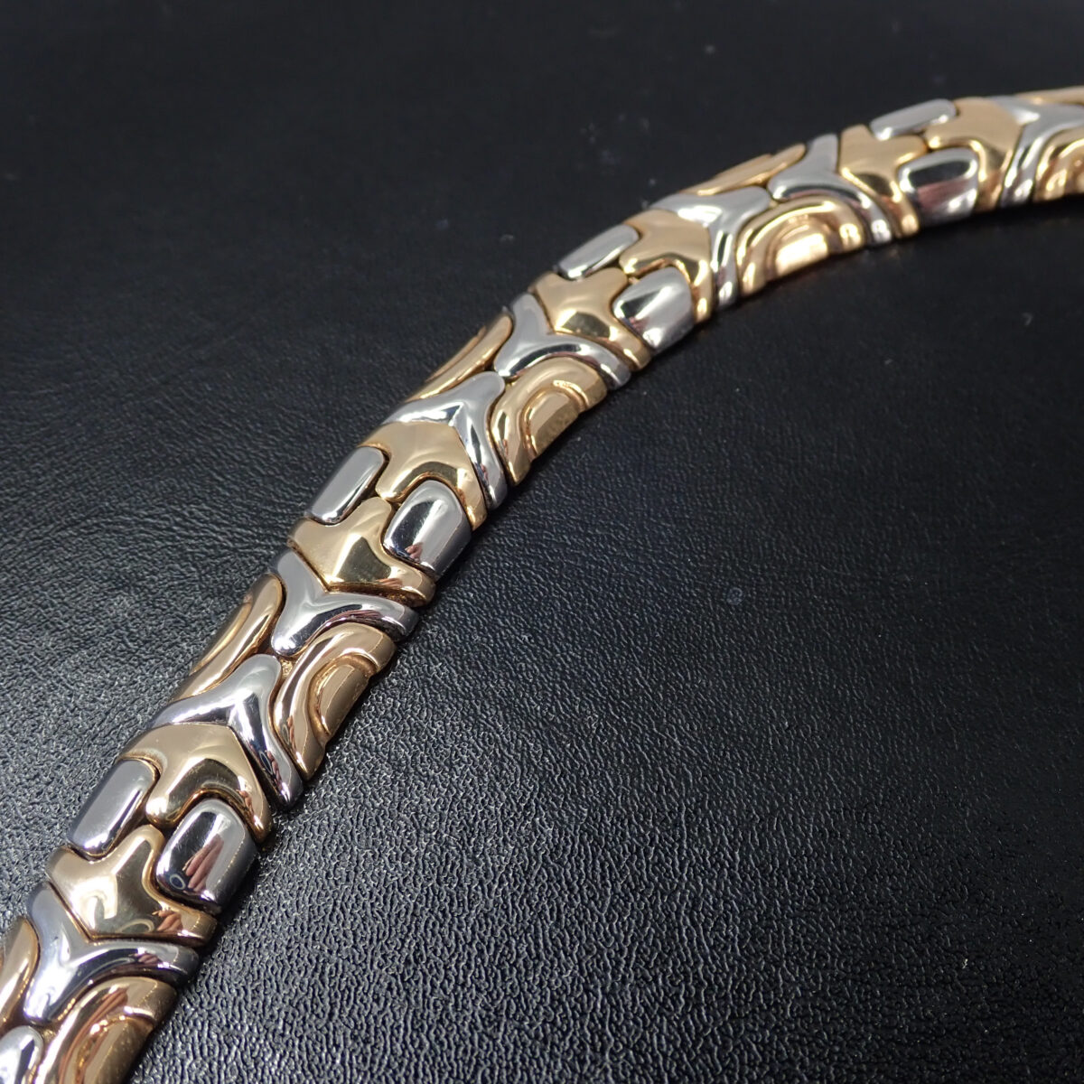 BVLGARI ブルガリ アルベアーレ イエローゴールド/ステンレススチール ネックレス