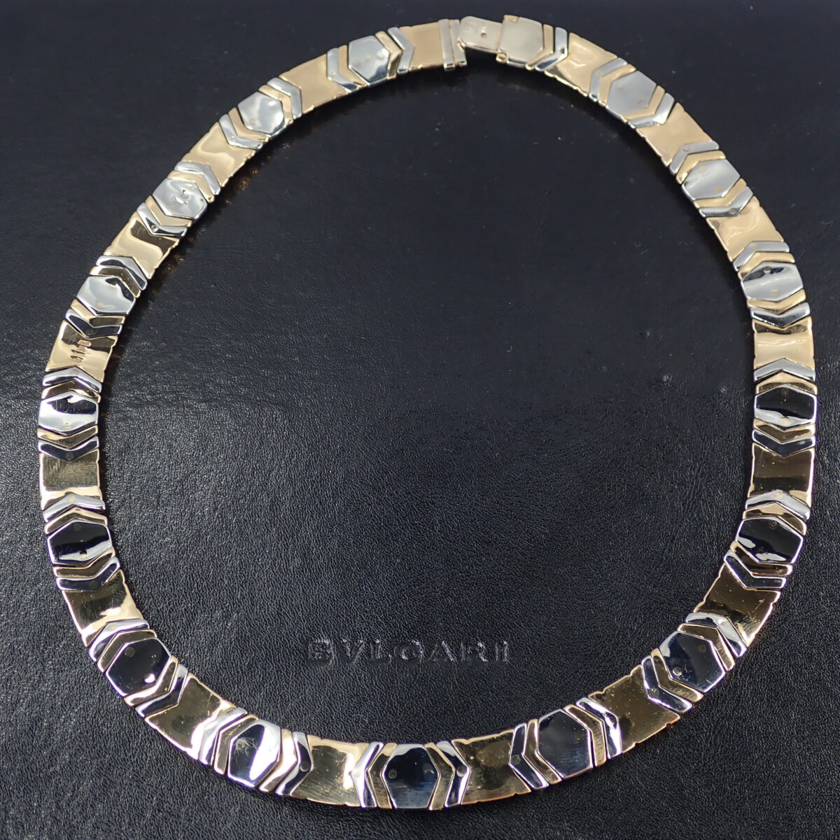 BVLGARI ブルガリ アルベアーレ イエローゴールド/ステンレススチール ネックレス