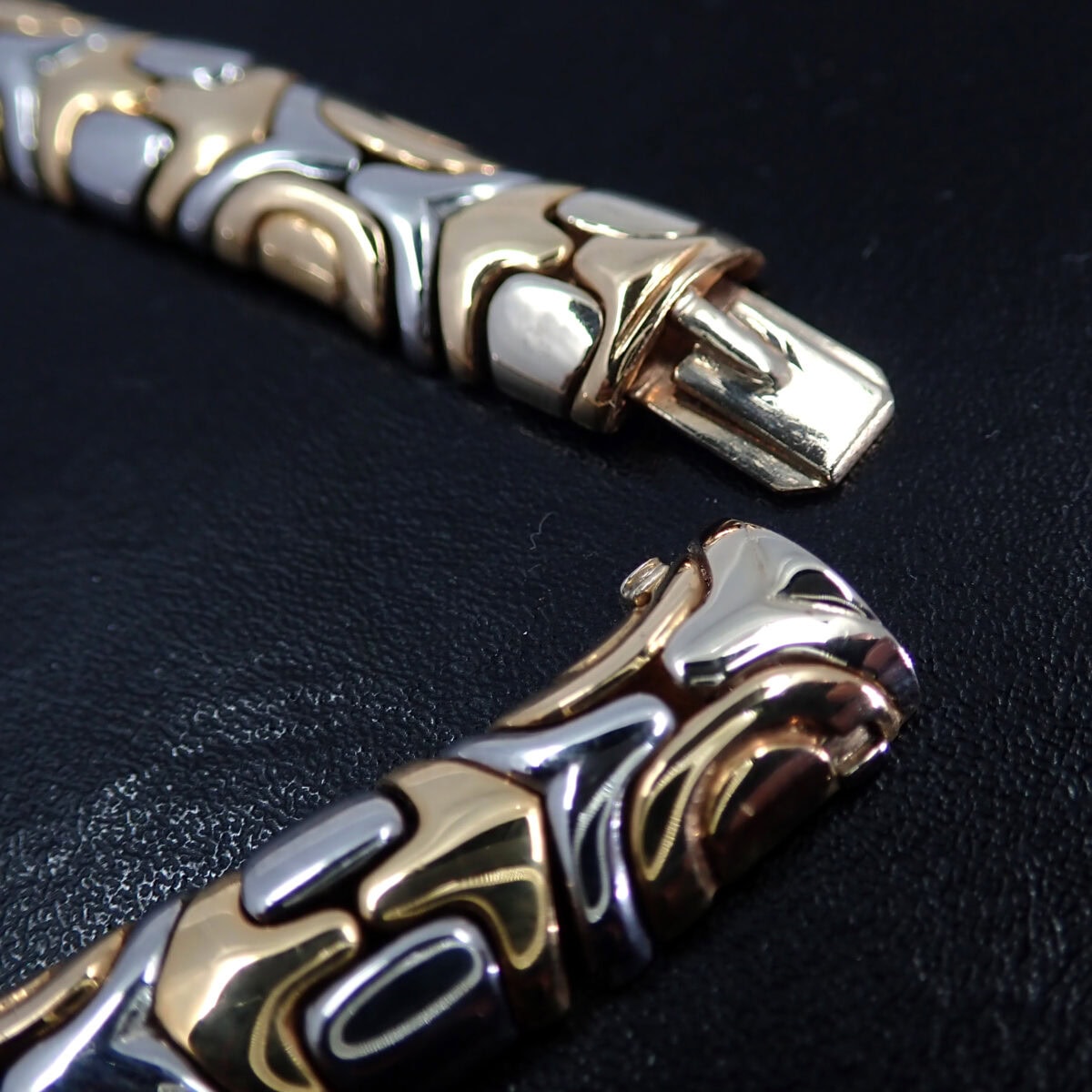 BVLGARI ブルガリ アルベアーレ イエローゴールド/ステンレススチール ネックレス