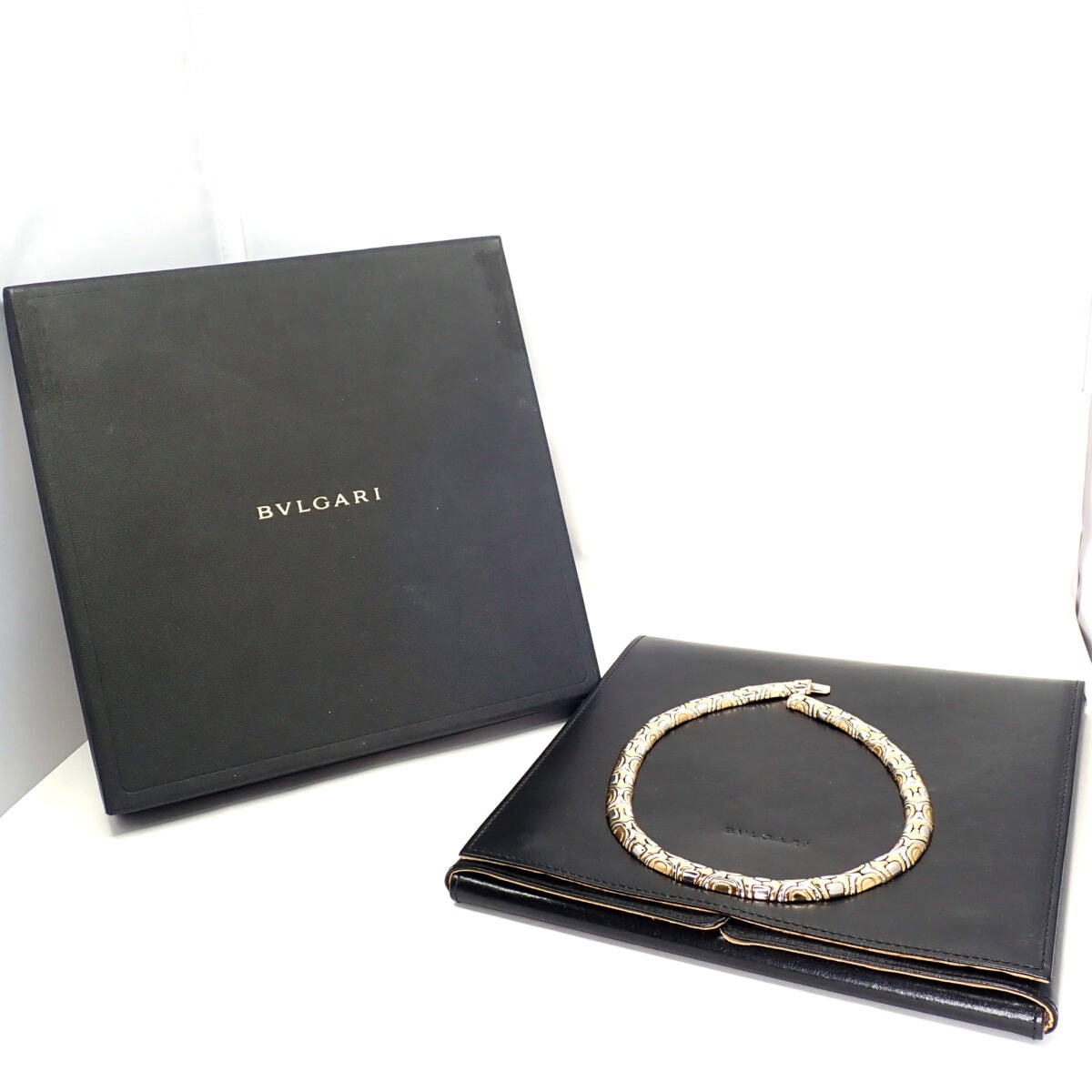 BVLGARI ブルガリ アルベアーレ イエローゴールド/ステンレススチール ネックレス