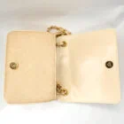 CHANEL ココマークチェーンショルダーバッグ ストロー/レザー ブラック