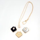 VANCLEEF&ARPELS イエローゴールド オニキス パール ペンダントヘッド ダイヤ入り ネックレス VCGGE69945