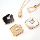 VANCLEEF&ARPELS イエローゴールド オニキス パール ペンダントヘッド ダイヤ入り ネックレス VCGGE69945