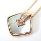 VANCLEEF&ARPELS イエローゴールド オニキス パール ペンダントヘッド ダイヤ入り ネックレス VCGGE69945