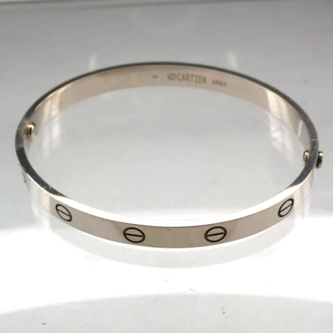 P8030835 CARTIER ラブブレス ホワイトゴールド 19サイズ