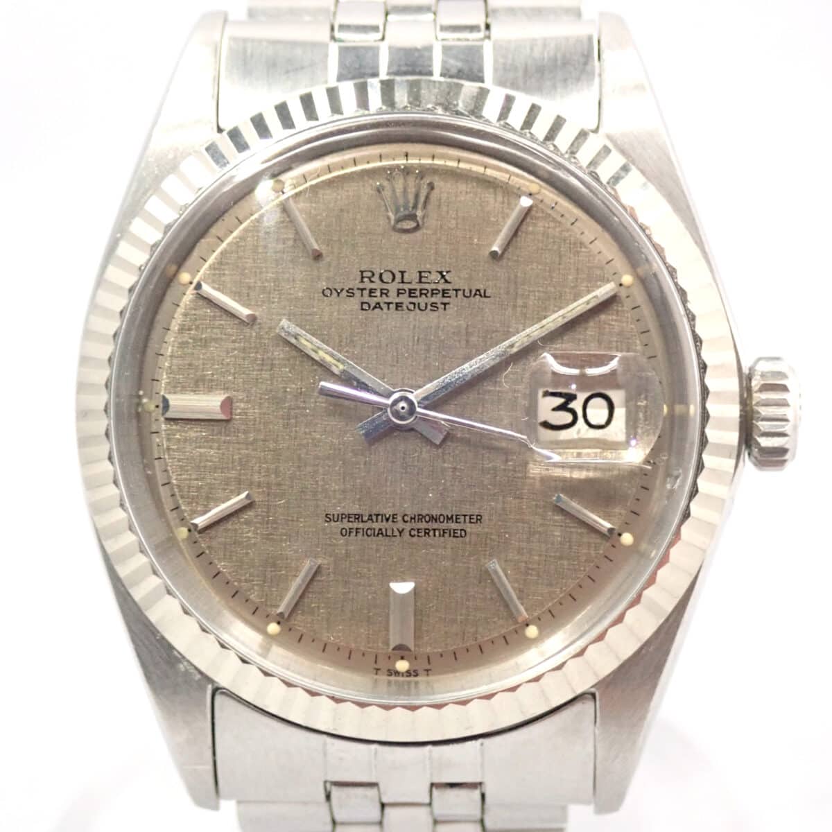 デイトジャスト 1601 SS/WG BOX ギャランティー クロノメーター証明書付き