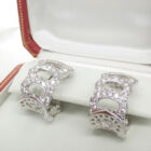 Cドゥカルティエ イヤリング WG フルダイヤ 正規品