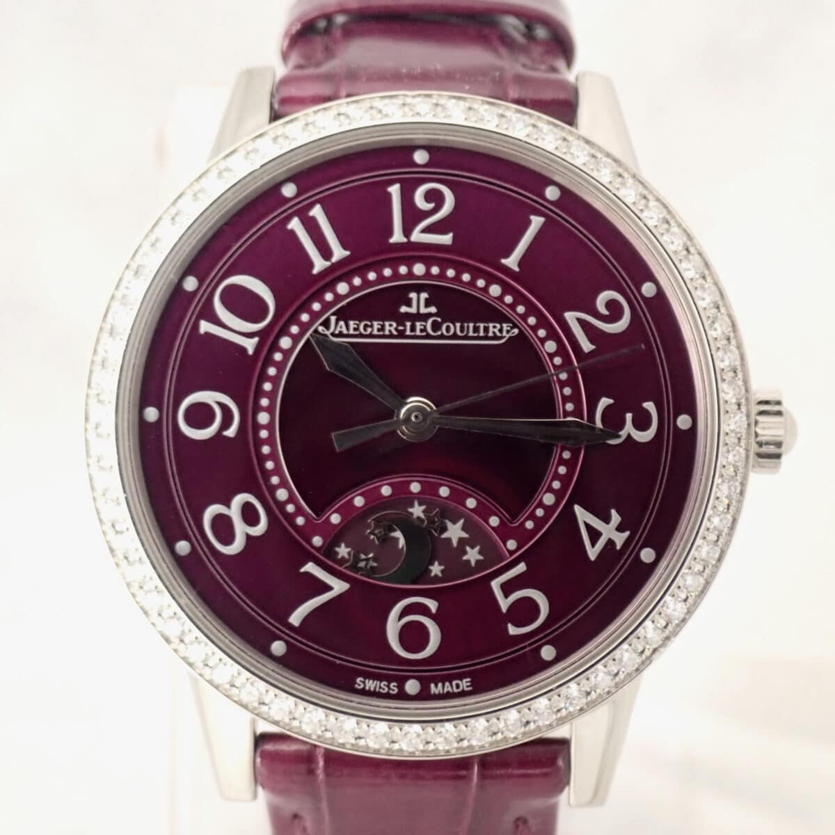 Jaeger-LeCoultre ジャガー・ルクルト ランデヴー・ナイト＆デイ Q3448460 34mm ダイヤモンドベゼル パープル文字盤