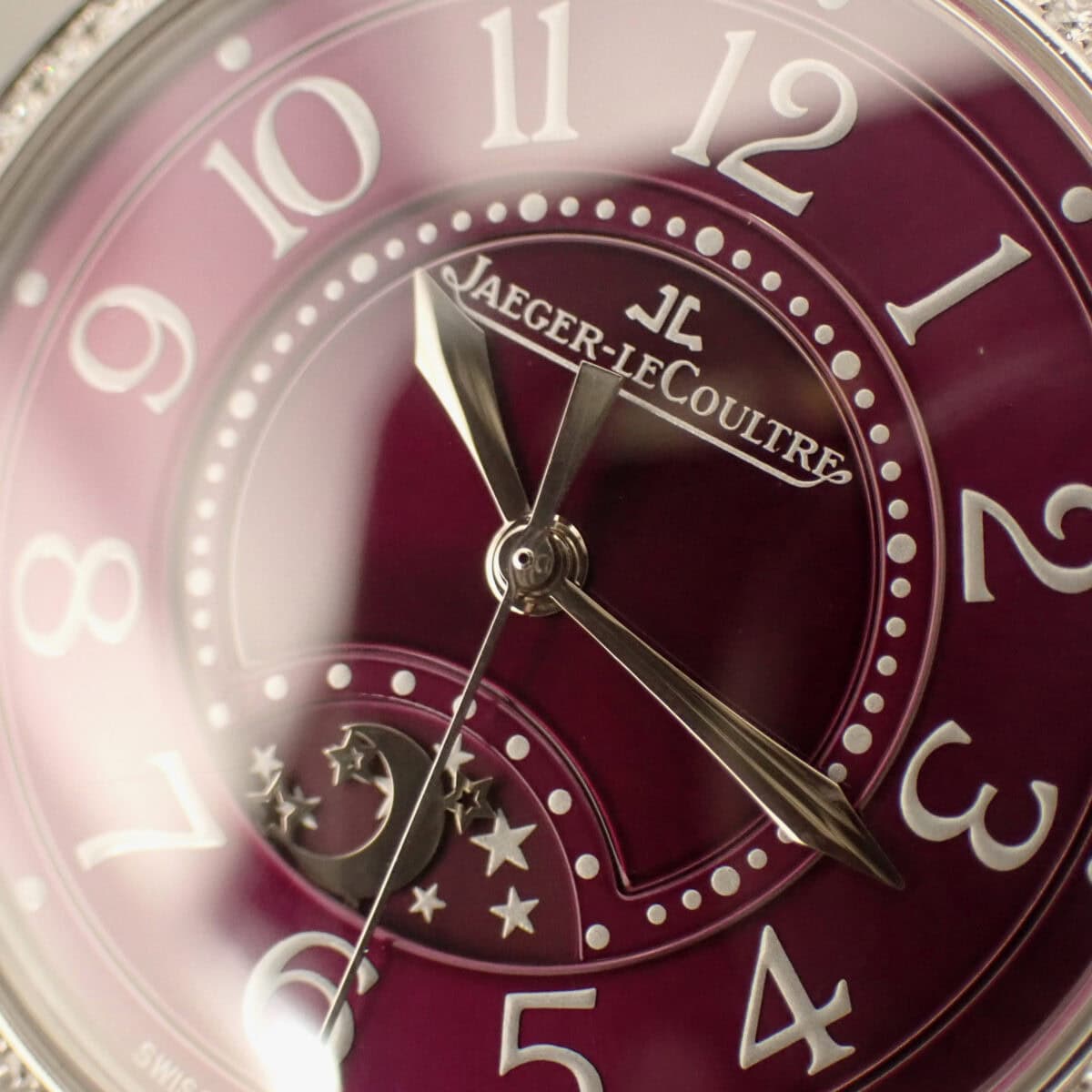 Jaeger-LeCoultre ジャガー・ルクルト ランデヴー・ナイト＆デイ Q3448460 34mm ダイヤモンドベゼル パープル文字盤