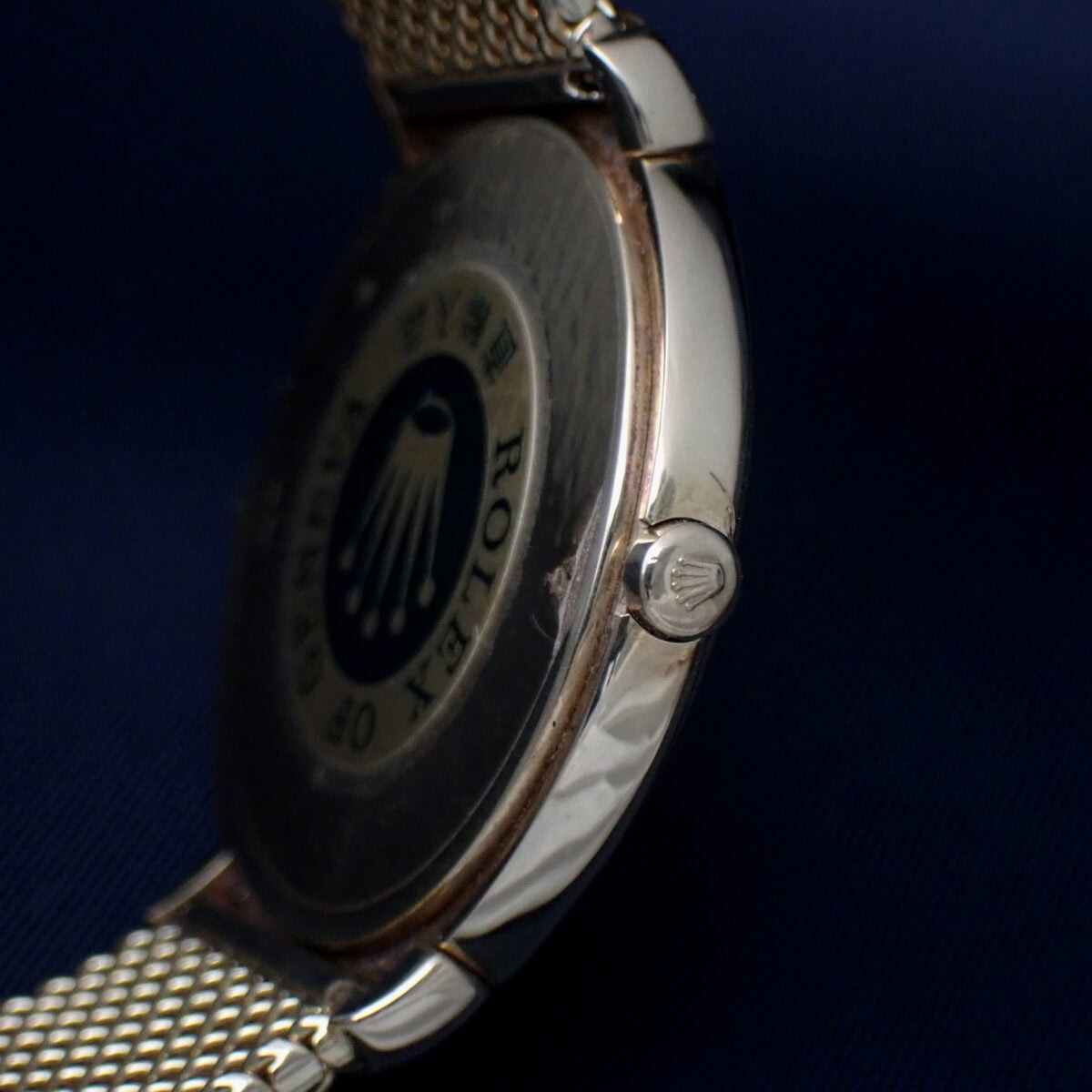 004 ROLEX Cellini ロレックス チェリーニ 6623 イエローゴールド メッシュブレスレット 37mm 総重量123g