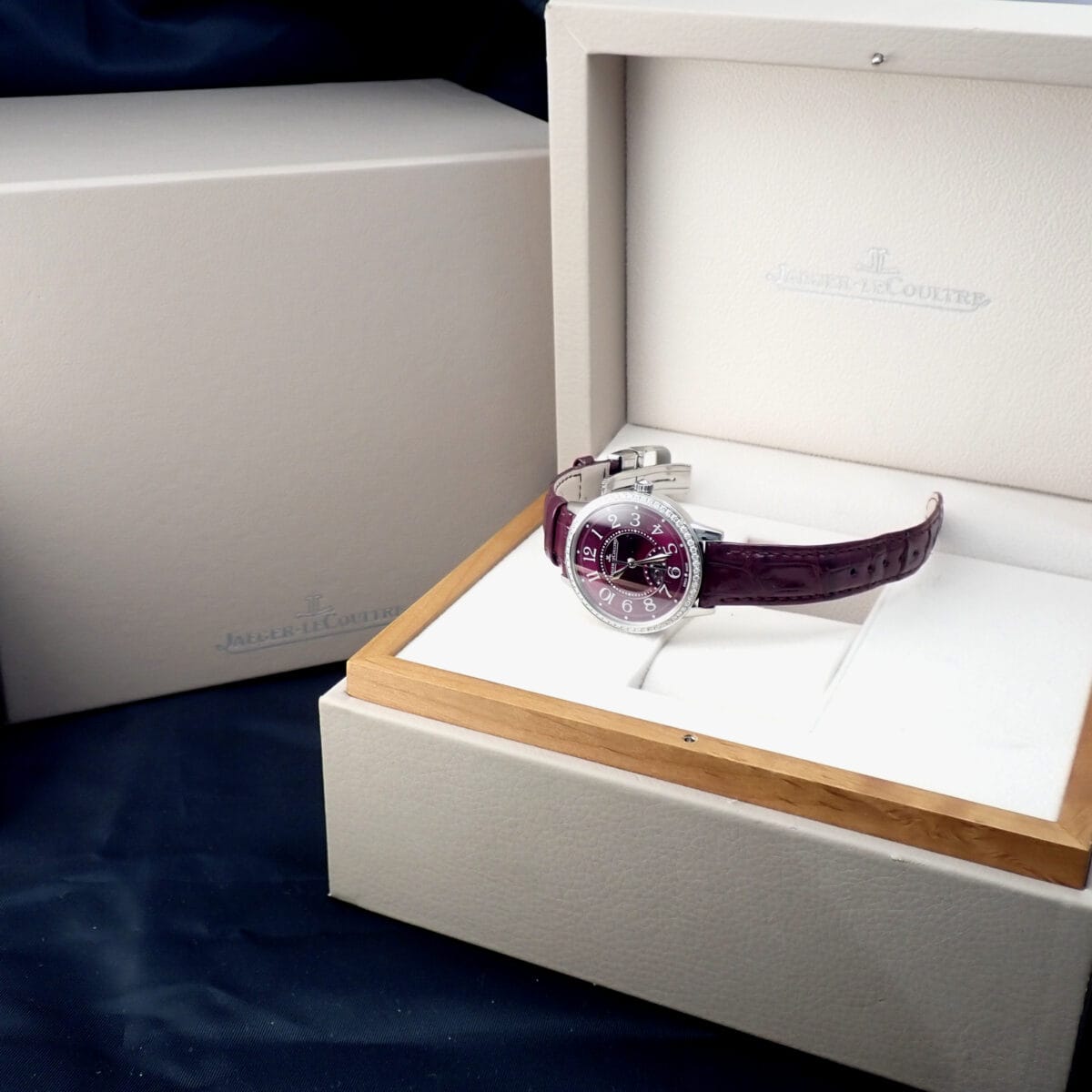 Jaeger-LeCoultre ジャガー・ルクルト ランデヴー・ナイト＆デイ Q3448460 34mm ダイヤモンドベゼル パープル文字盤