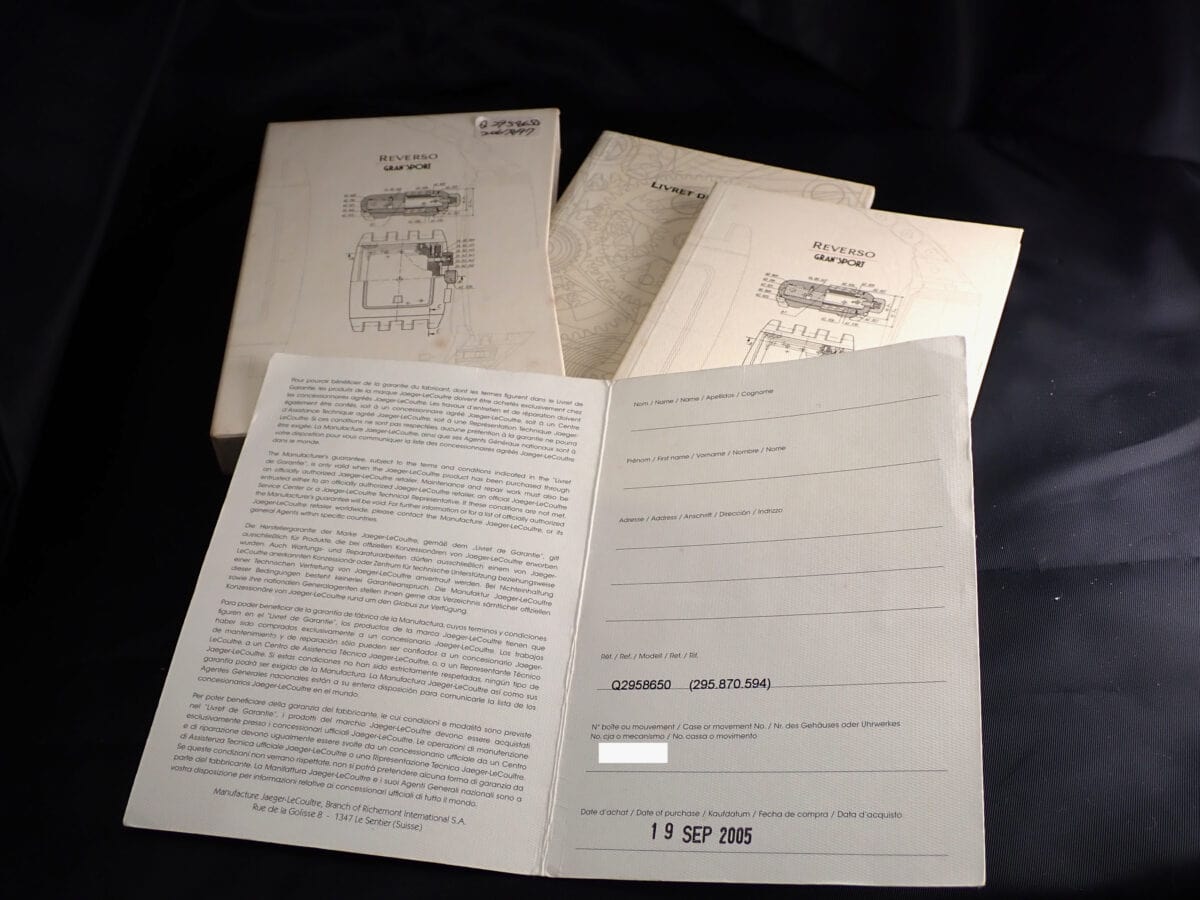 Jaeger-LeCoultre Reverso ジャガー・ルクルト レベルソ グランスポール クロノグラフ Q2958650 手巻Cal.859