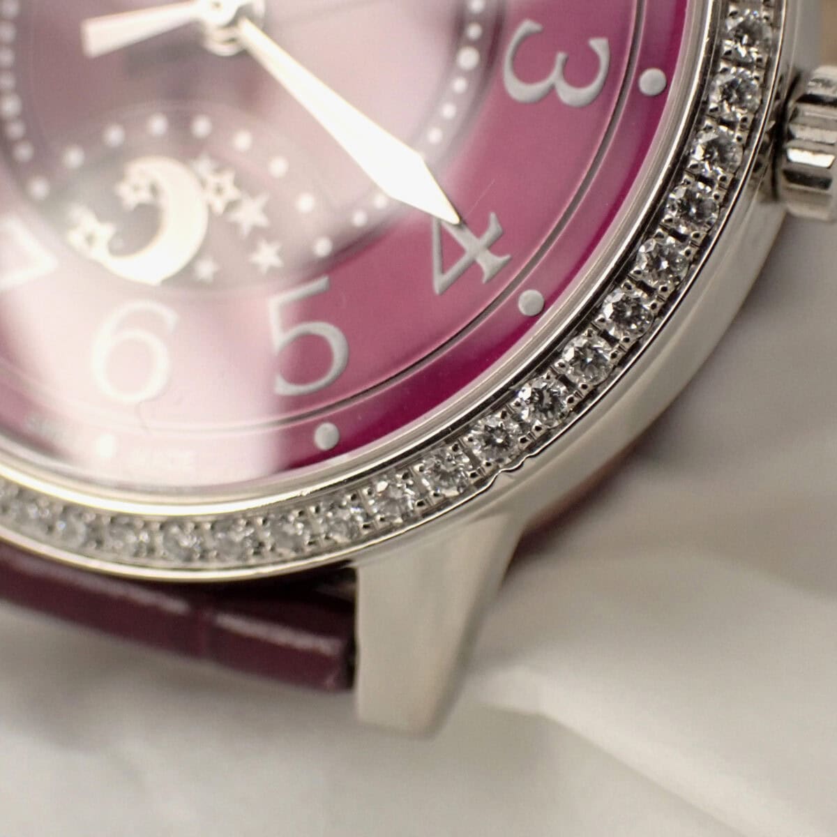 Jaeger-LeCoultre ジャガー・ルクルト ランデヴー・ナイト＆デイ Q3448460 34mm ダイヤモンドベゼル パープル文字盤