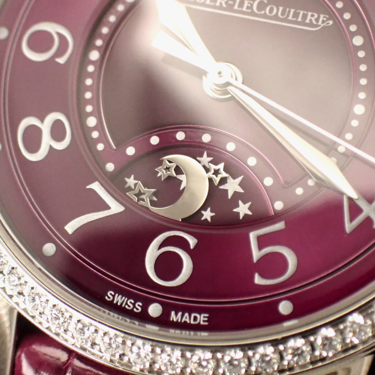 Jaeger-LeCoultre ジャガー・ルクルト ランデヴー・ナイト＆デイ Q3448460 34mm ダイヤモンドベゼル パープル文字盤