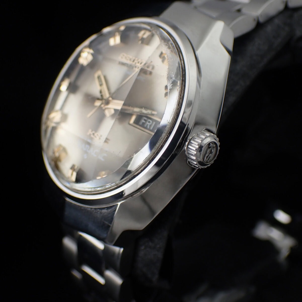 SEIKO KINGSEIKO セイコー キングセイコー バナック 5626-7140 ブラウングラデーション 自動巻 9面カットガラス 1972年製