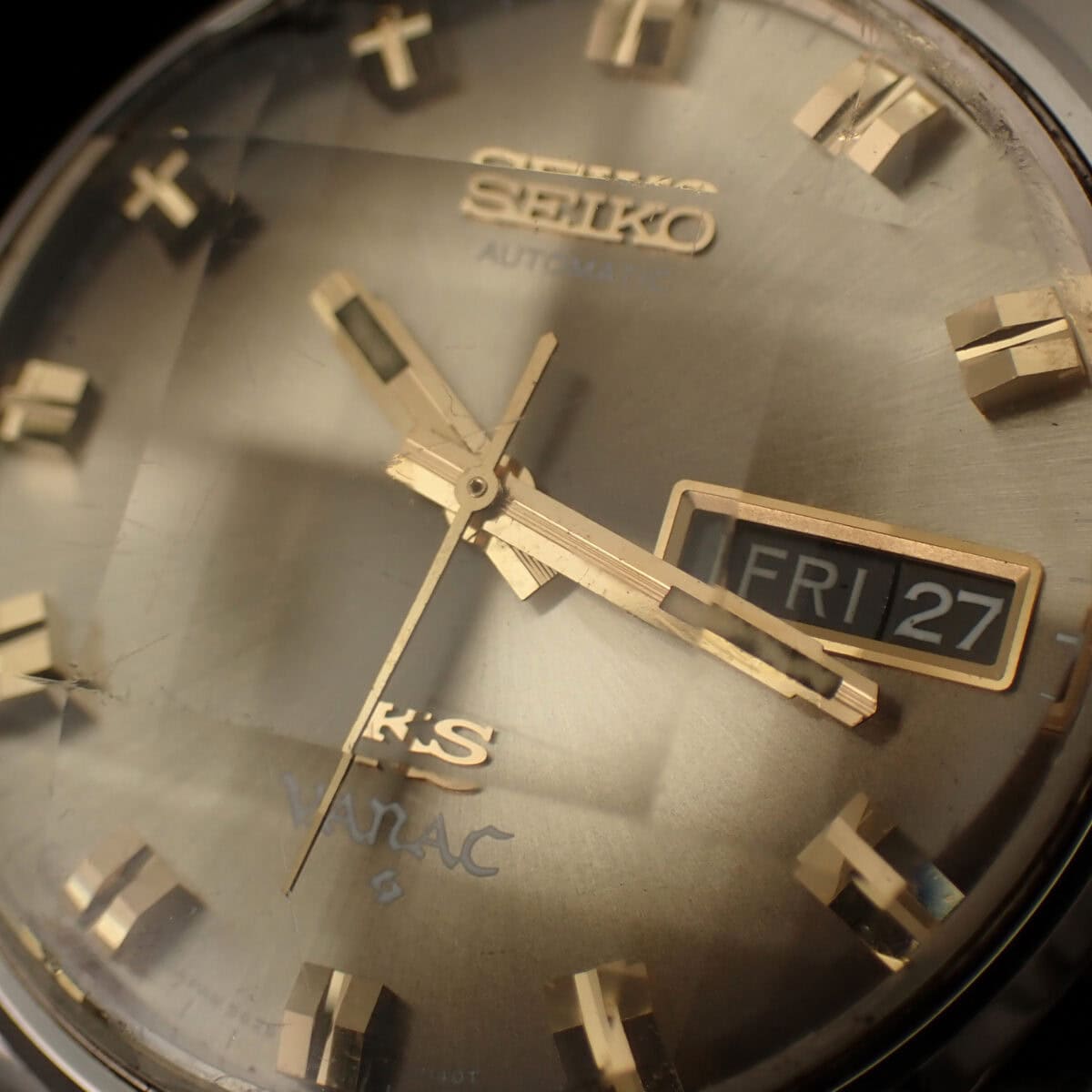 SEIKO KINGSEIKO セイコー キングセイコー バナック 5626-7140 ブラウングラデーション 自動巻 9面カットガラス 1972年製
