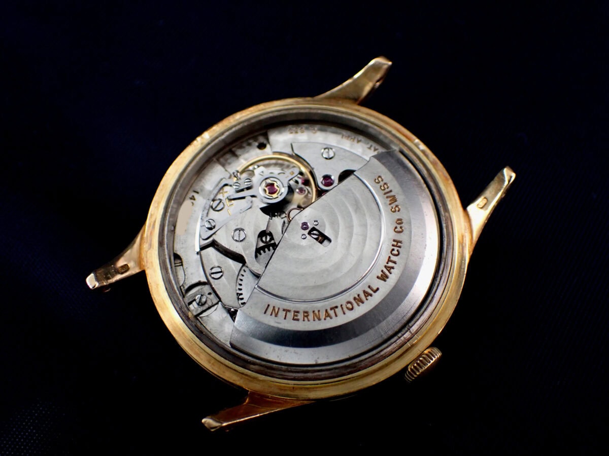 001 - コピー IWC Vintage Round 18K Solid Gold Cal.853 アイダブリューシー ヴィンテージ ラウンド 18金イエローゴールド オートマチック Cal.853 1959年