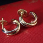 003 Cartier Trinity Earrings カルティエ トリニティ ピアス ミニモデル 18Kスリーゴールド B8301540
