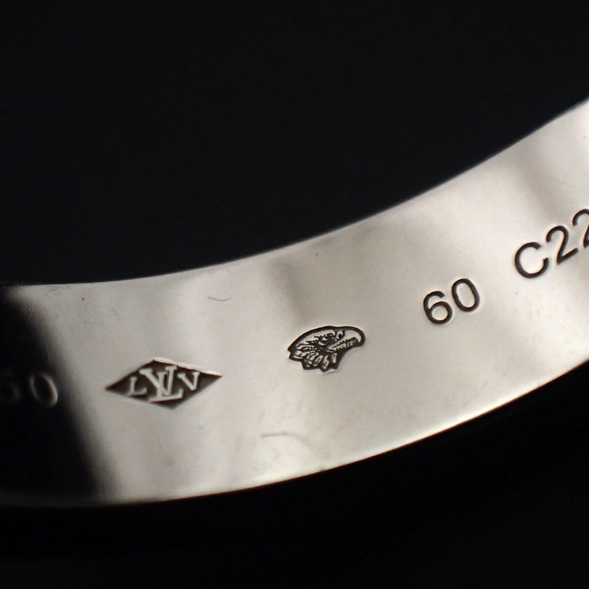 005 Loius Vuitton empreinte ルイヴィトン リング アンプラント LV(ホワイトゴールド)19.5号