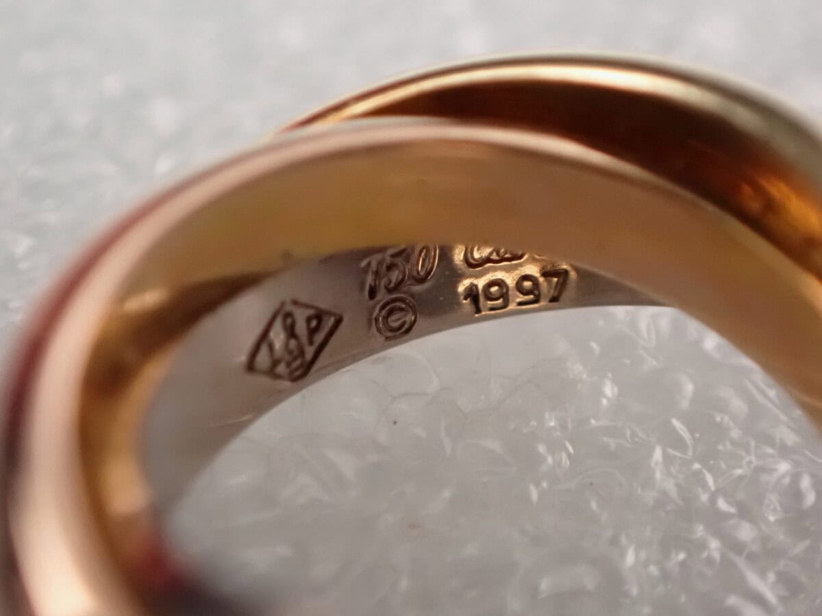 005 Cartier Trinity Earrings カルティエ トリニティ ピアス ミニモデル 18Kスリーゴールド B8301540